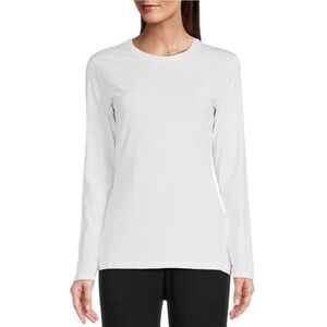 NWT New Tommy John White Long Sleeve Crew Neck Tee Shirt Size XL